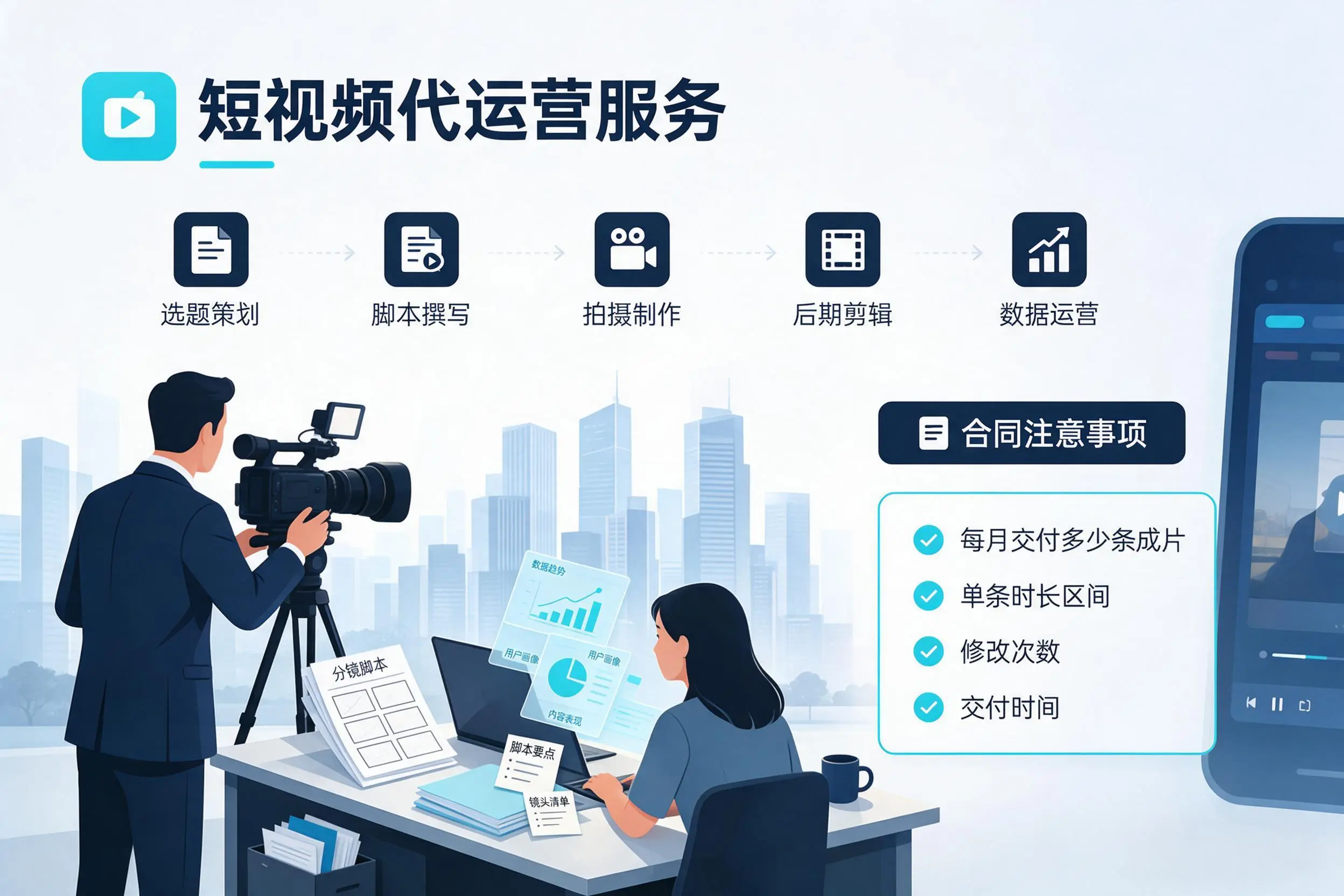 短视频代运营包含哪些服务?恩施企业常见问题科普