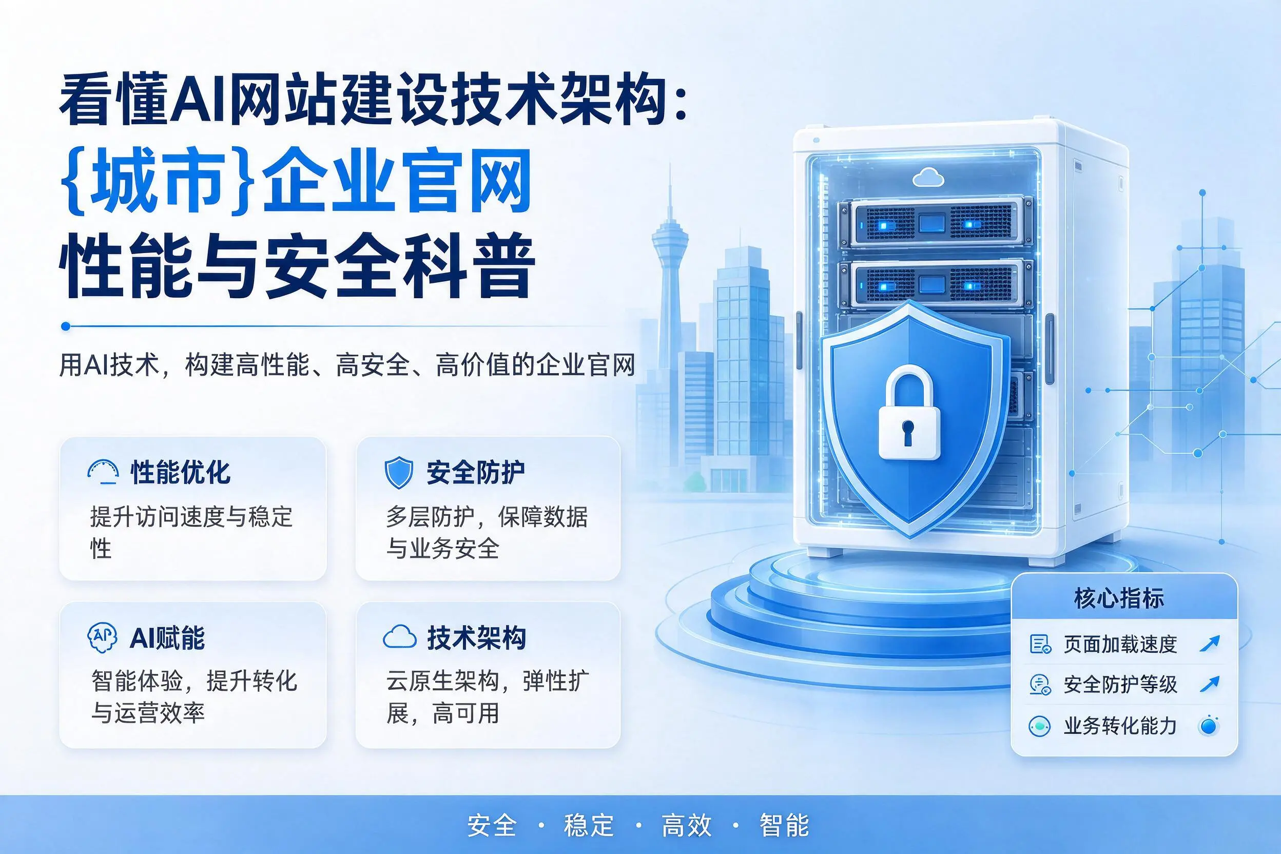 看懂AI网站建设技术架构:恩施企业官网性能与安全科普