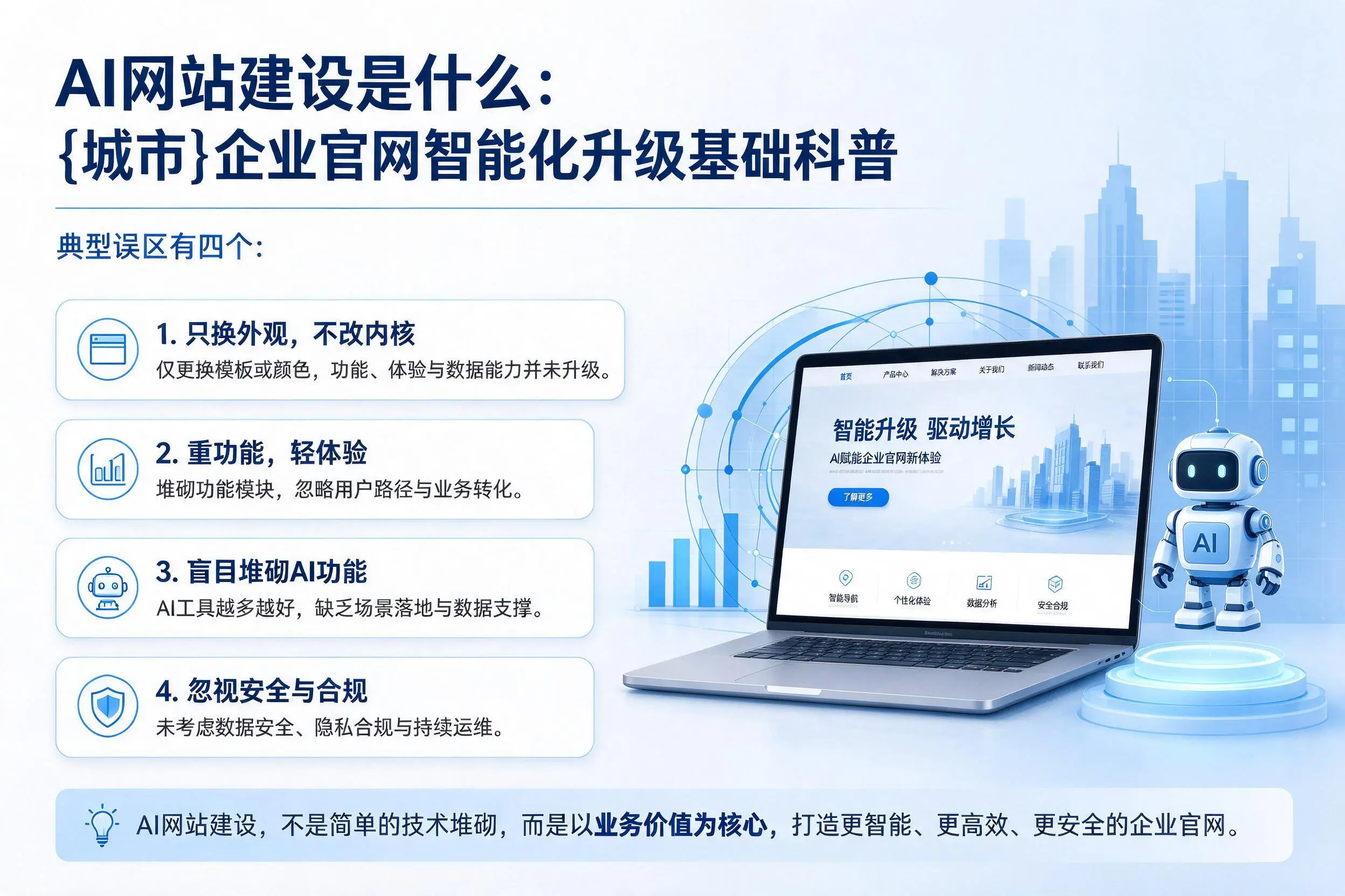 AI网站建设是什么：恩施企业官网智能化升级基础科普