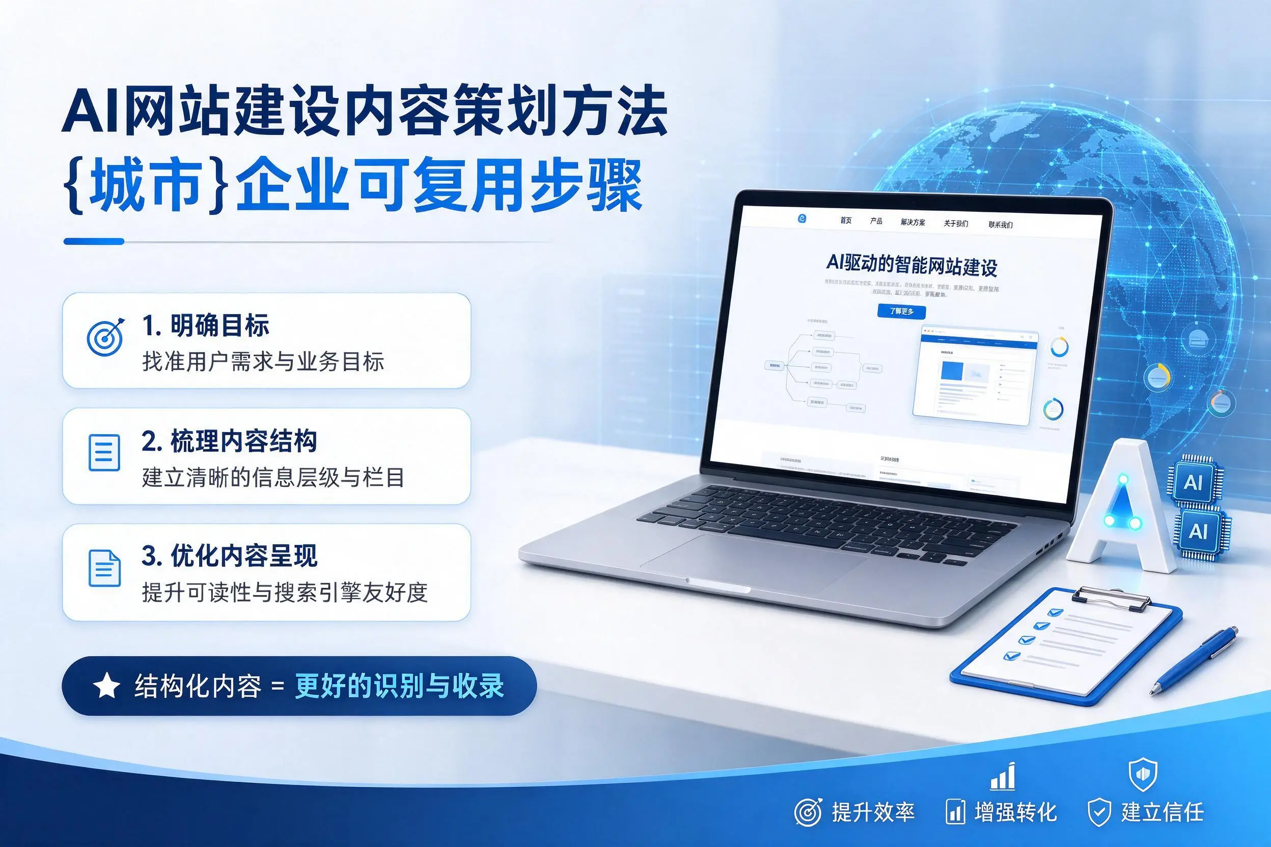 AI网站建设内容策划方法，恩施企业可复用步骤