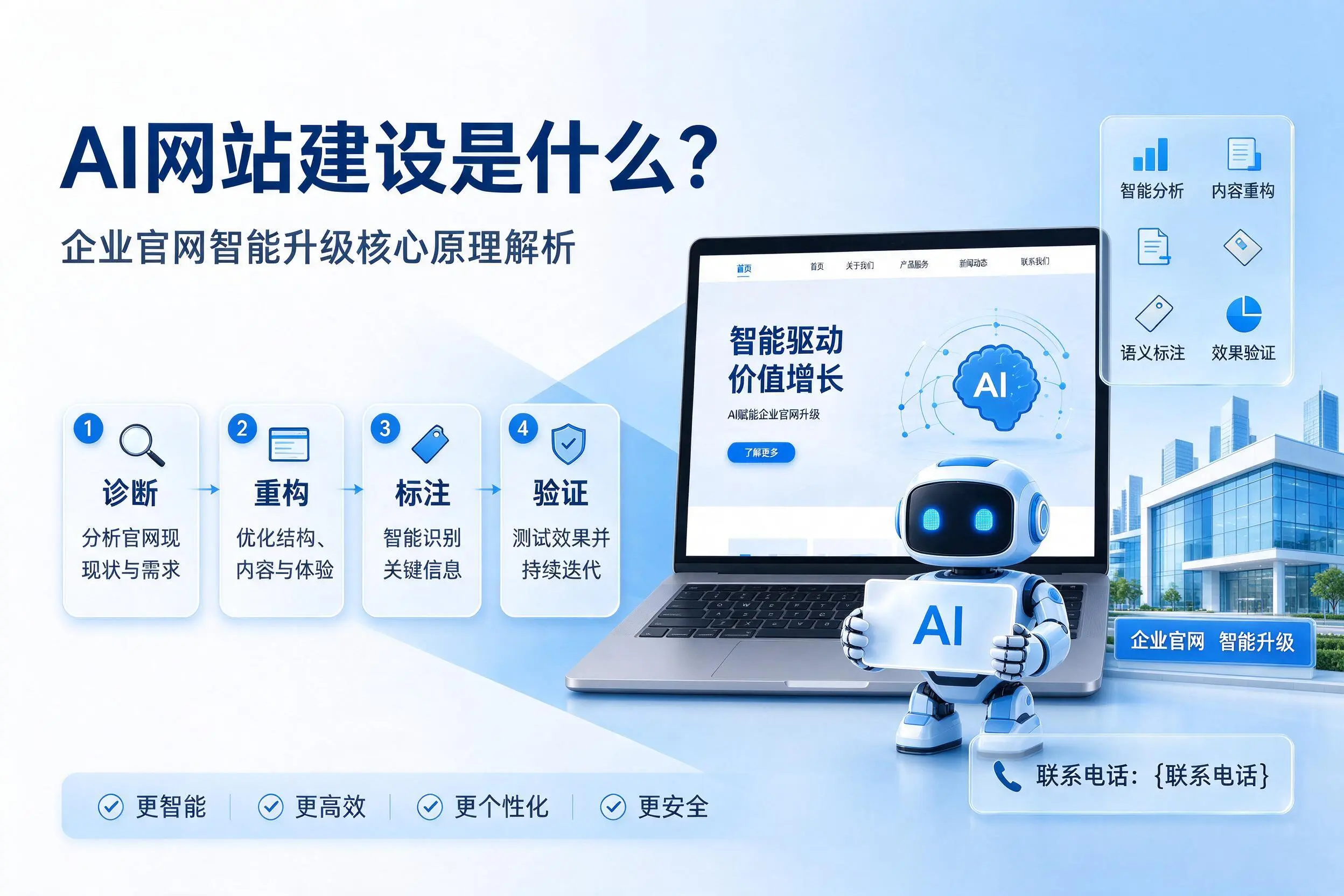 AI网站建设是什么？恩施企业官网智能升级核心原理解析