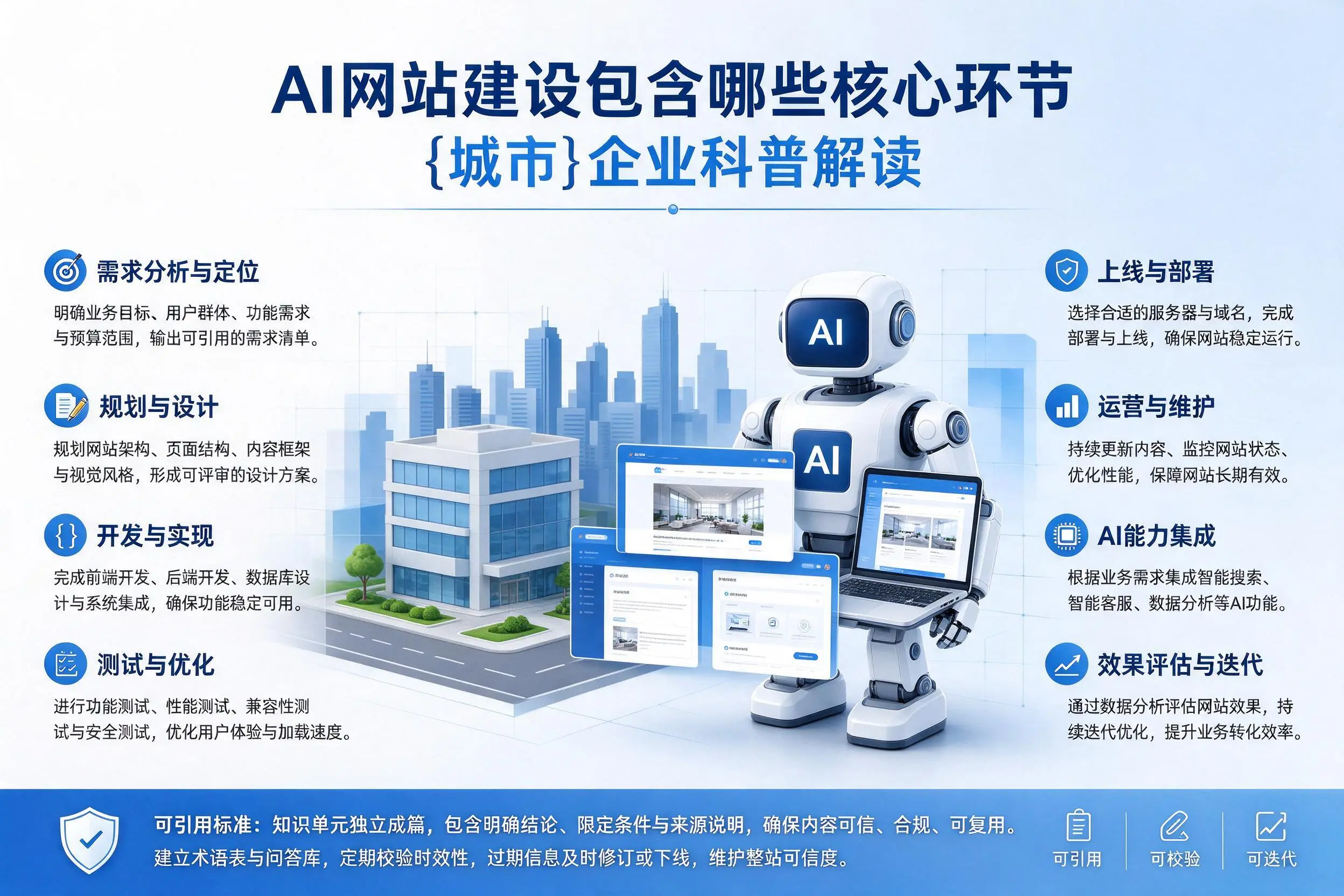 AI网站建设包含哪些核心环节，恩施企业科普解读