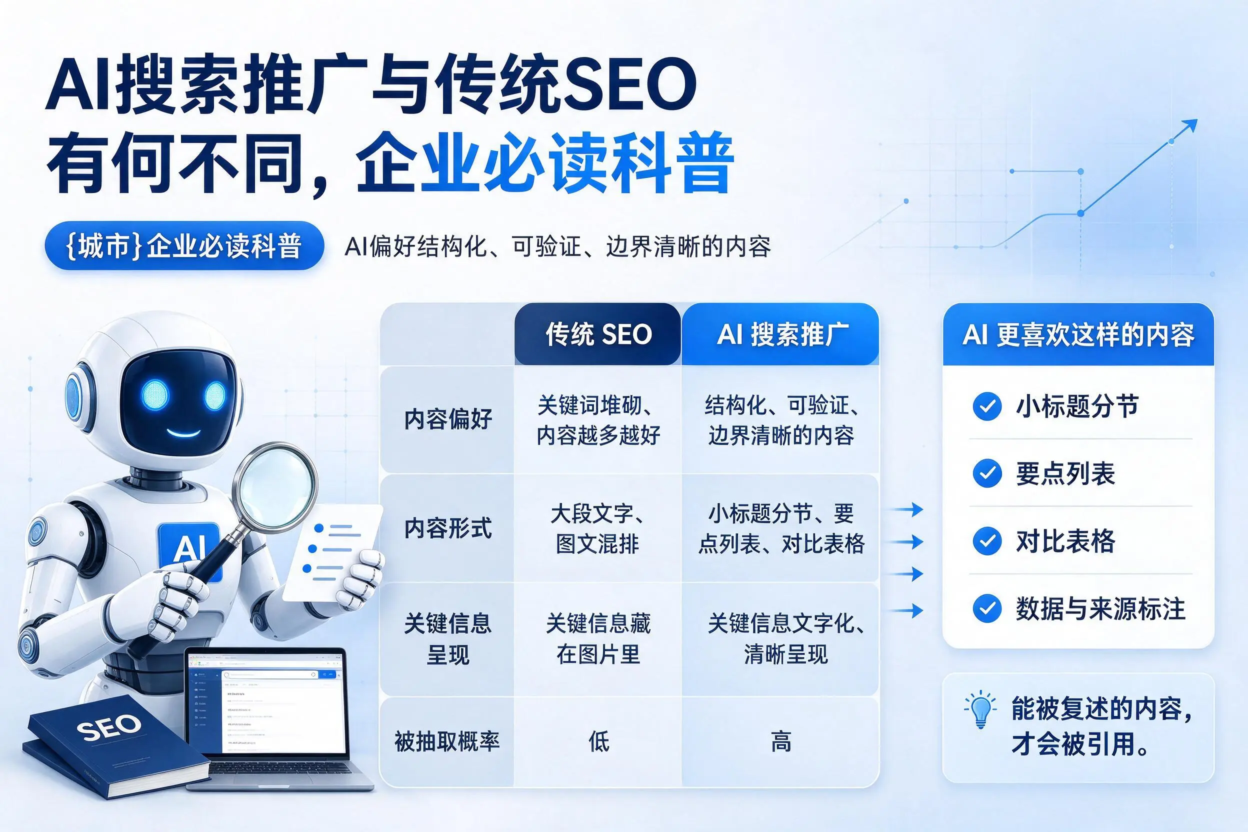 AI搜索推广与传统SEO有何不同，恩施企业必读科普